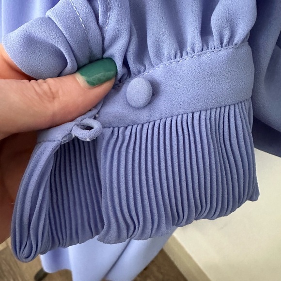 Pierre de Roche Toronto Paris Periwinkle Vintage Dress Mint Condition SZ 12 (44) - Picture 3 of 6